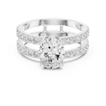 Gold Ring DDLR-1060, White Gold, view 4