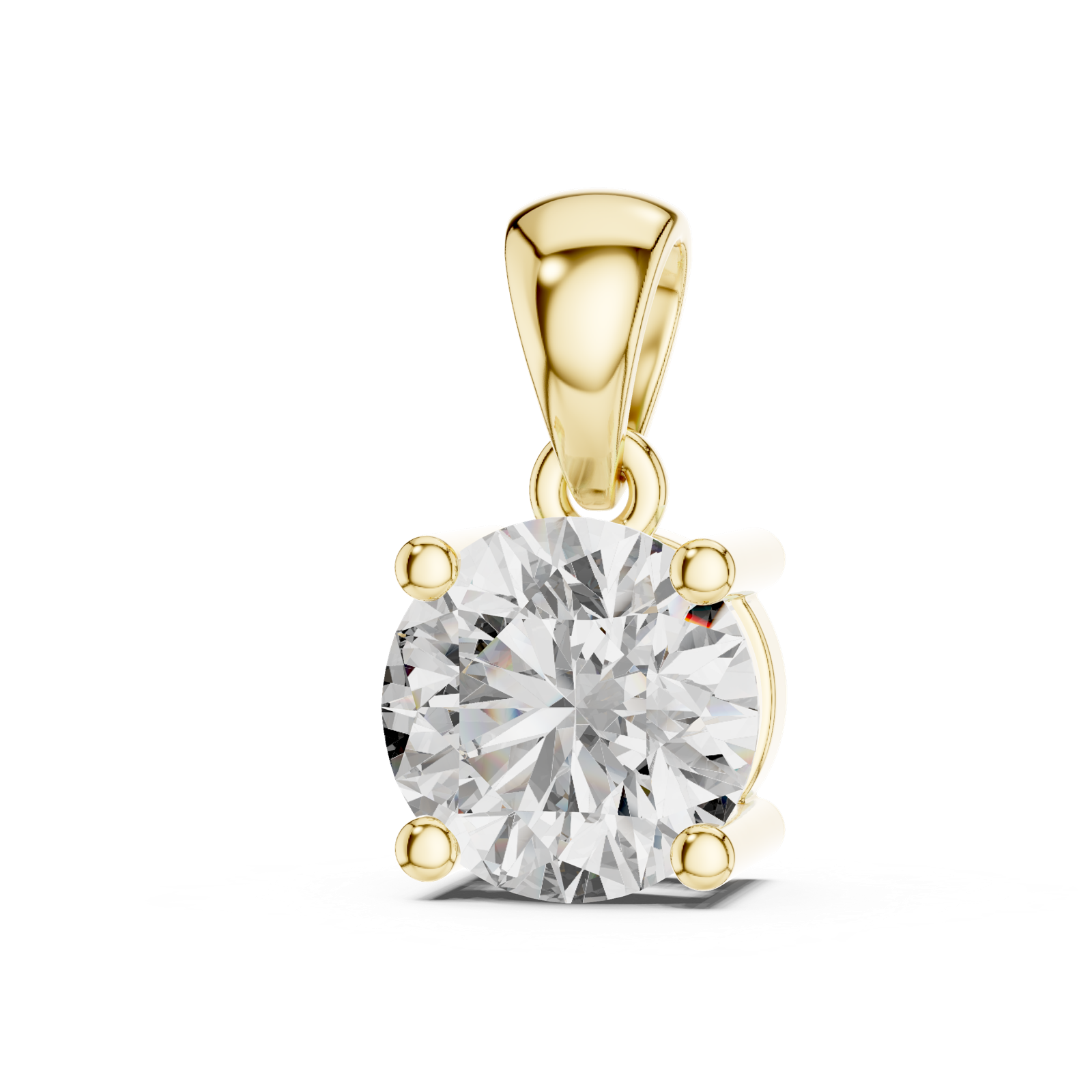 Gold Pendant PND-0001, Yellow Gold, view 2