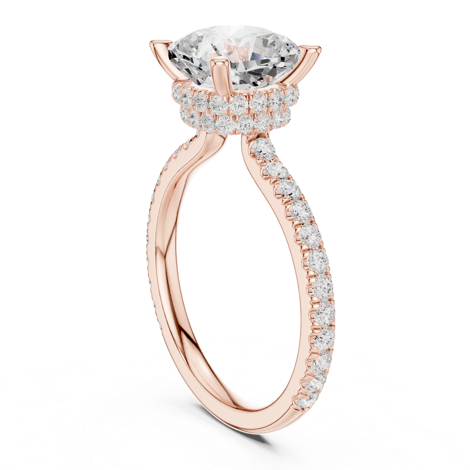 Gold Ring DDLR-1017, Rose Gold