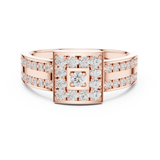 Gold Ring DDLR-806, Rose Gold, view 4