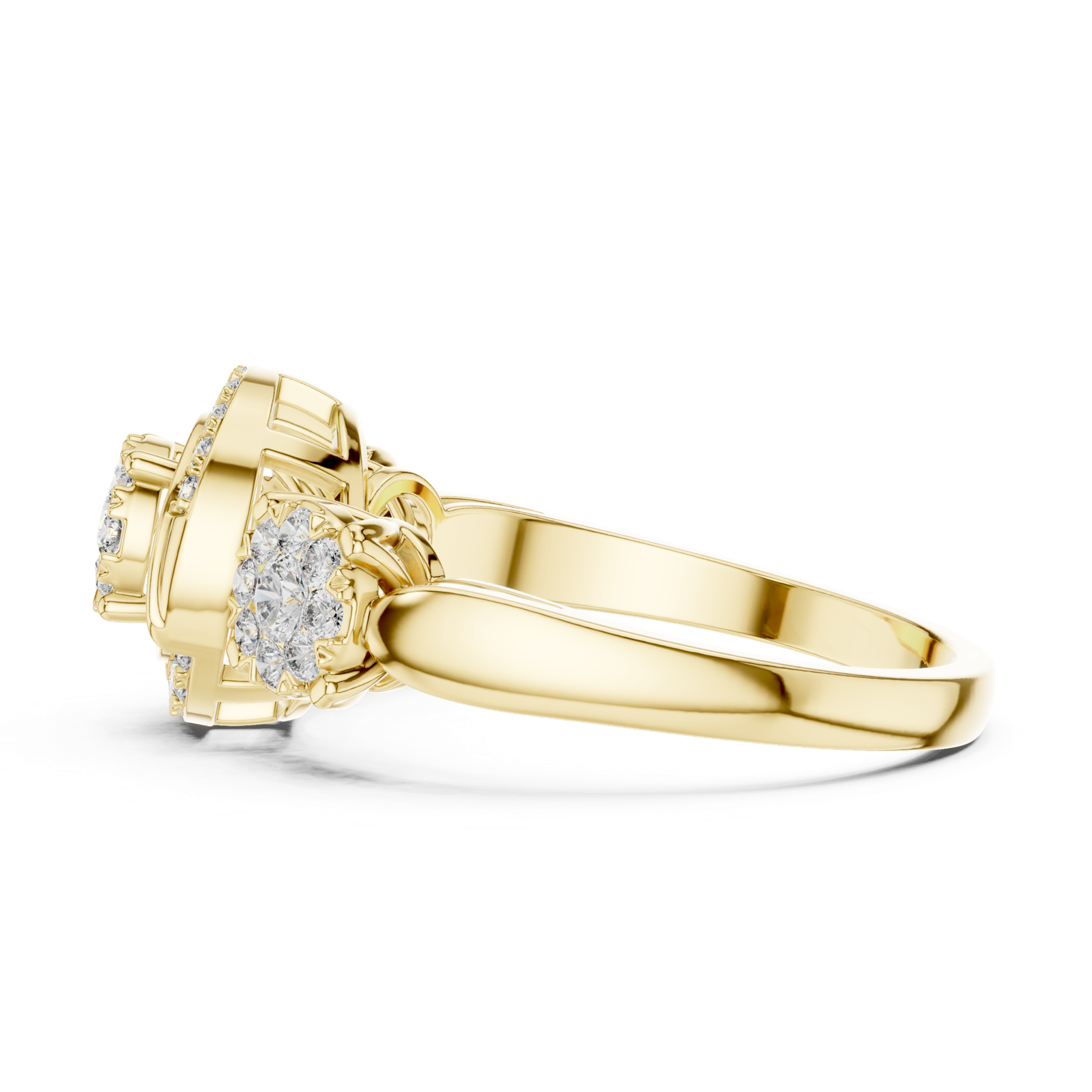 Gold Ring 19-120022L, Yellow Gold, view 3