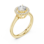 Gold Ring DDLR-652, Yellow Gold, view 2
