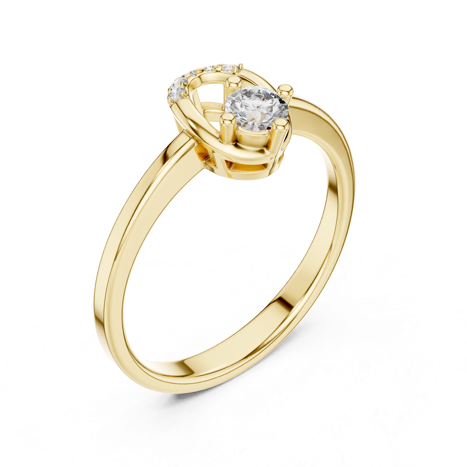 Gold Ring L03-1347, Yellow Gold, view 2