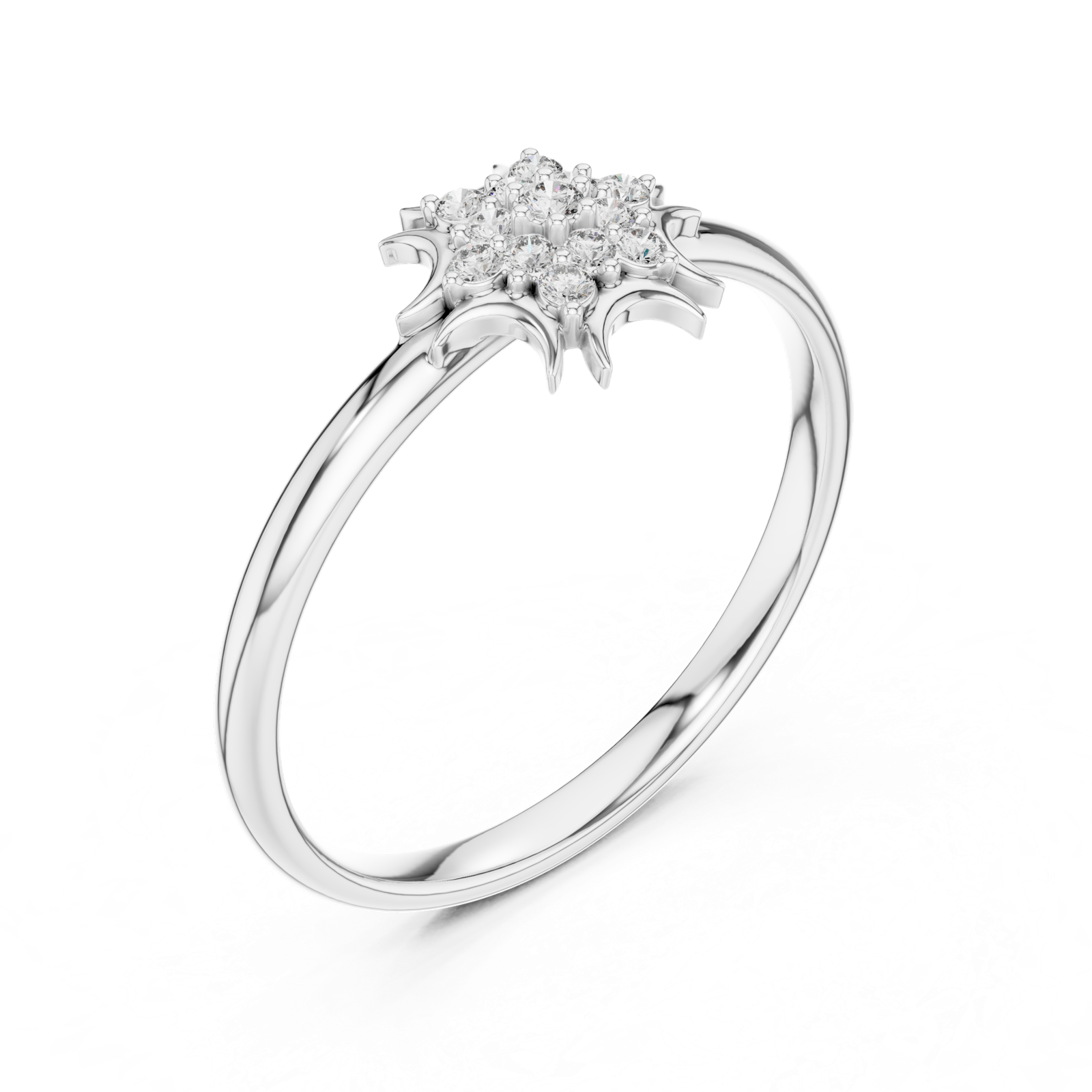 Gold Ring 1 (282), White Gold, view 2
