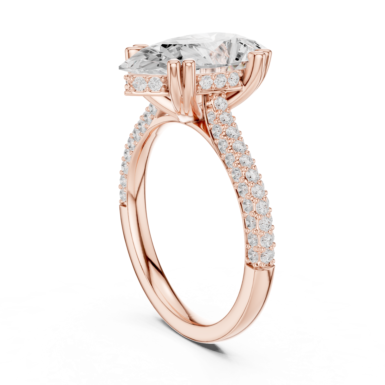 Gold Ring DDLR-957, Rose Gold