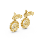 Gold Earrings 3-10016E_136, Yellow Gold, view 3