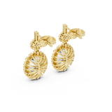 Gold Earrings 3-10016E_136, Yellow Gold, view 3