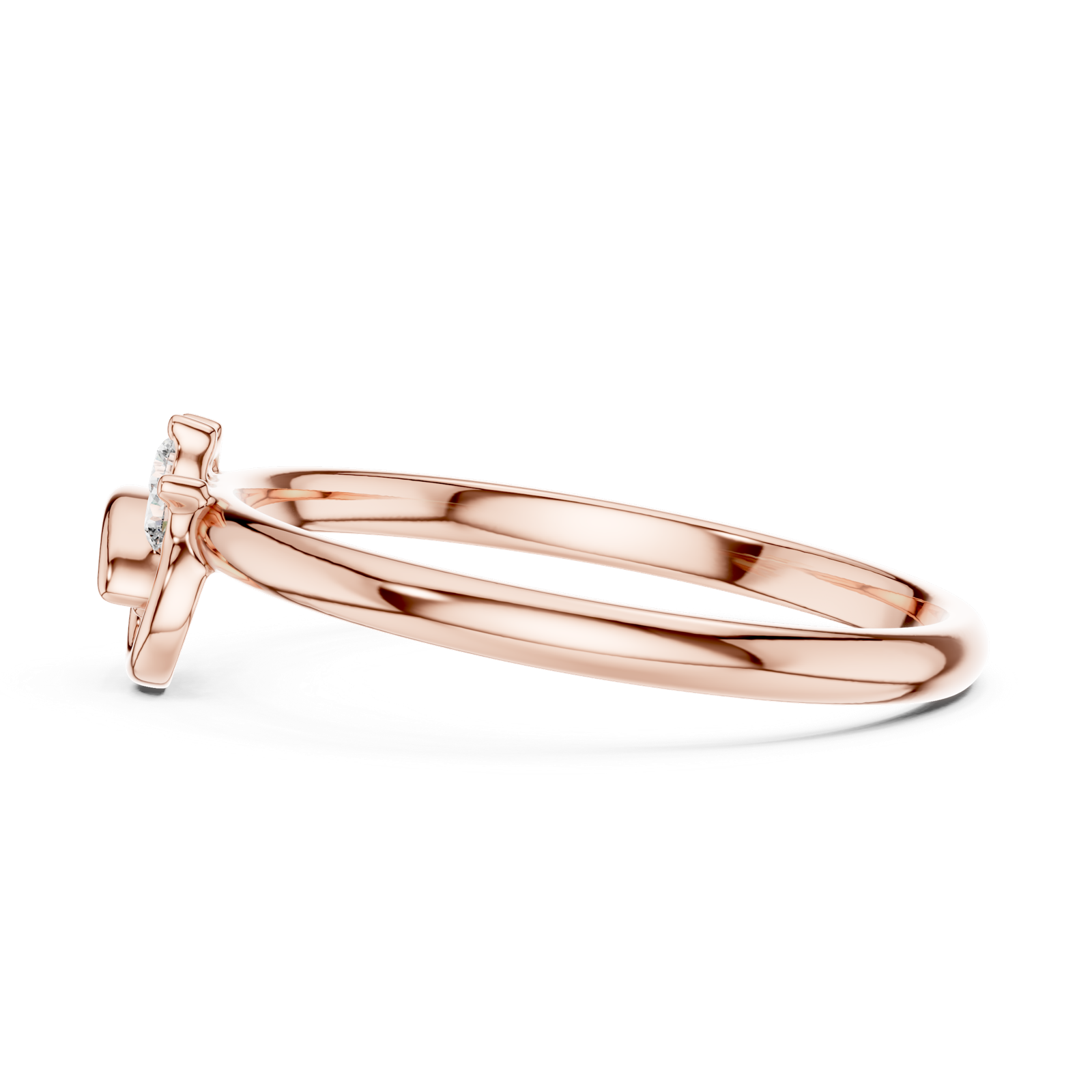 Gold Ring 1 (361), Rose Gold, view 3