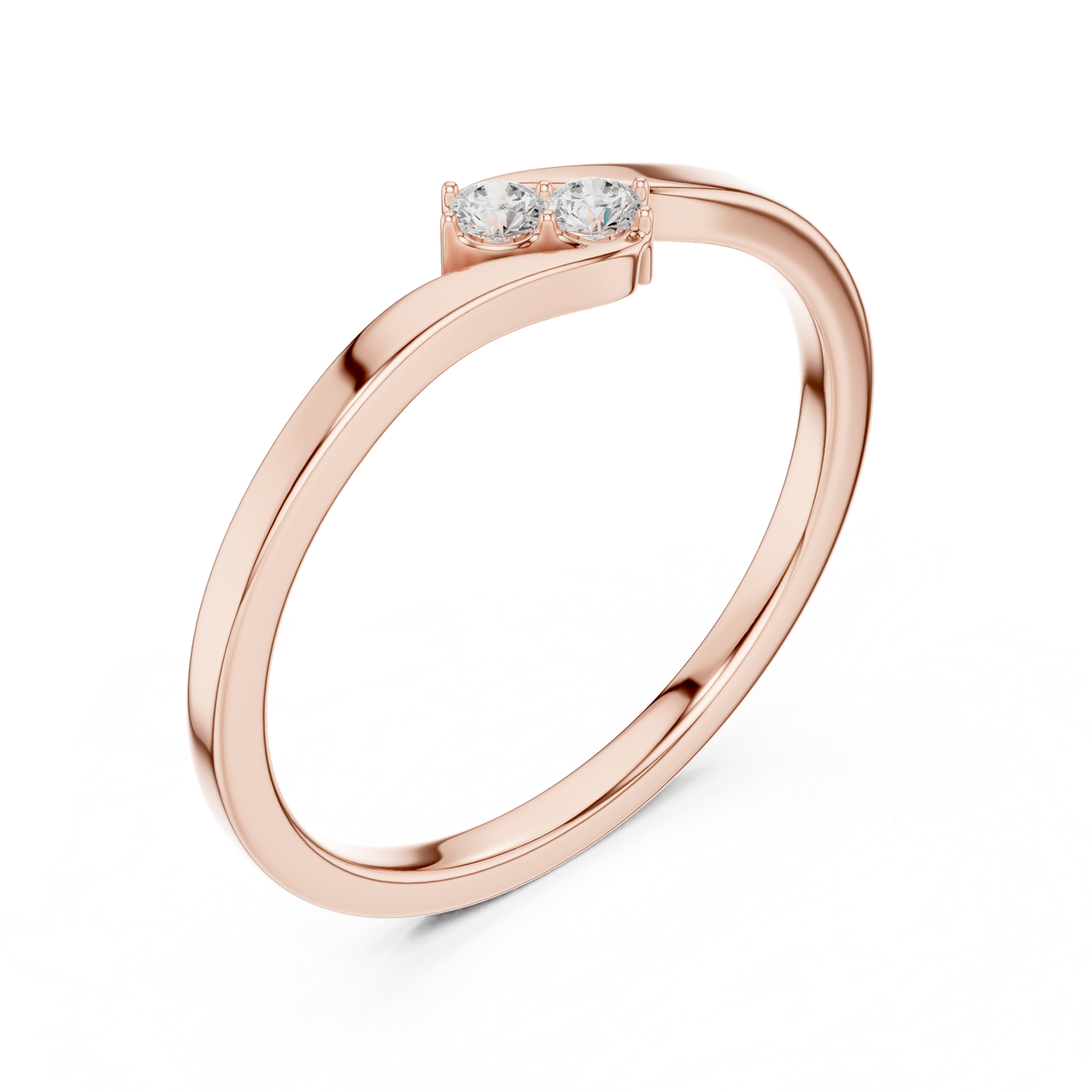 Gold Ring SBWR(41), Rose Gold, view 2