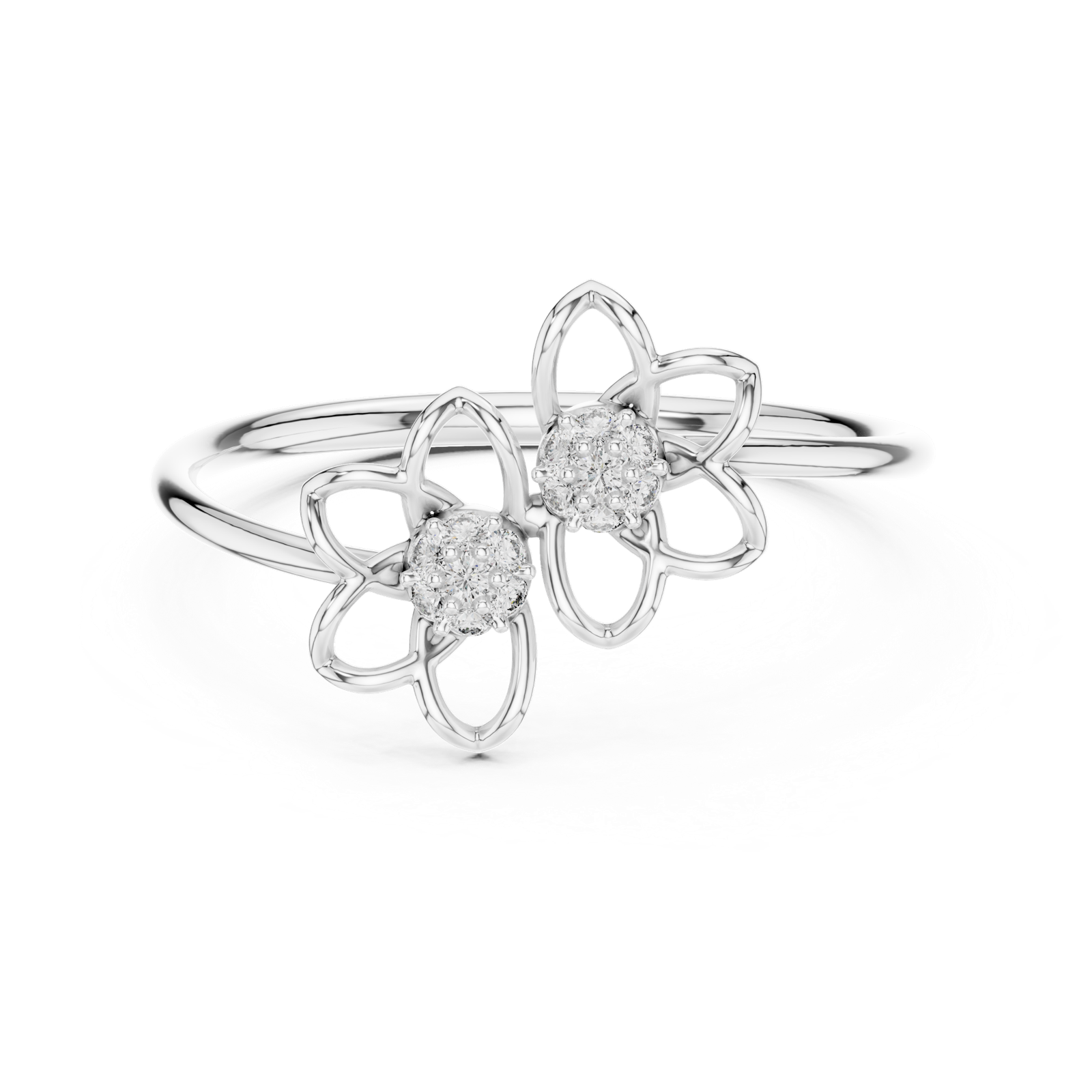 Gold Ring LR-01 (100), White Gold, view 4