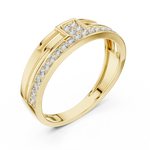 Gold Ring LR-01 (9), Yellow Gold, view 2