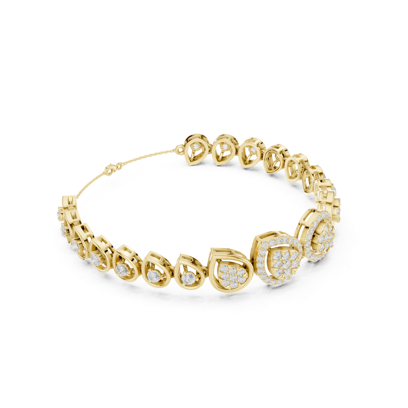 Gold Bracelet SBWB (24), Yellow Gold, view 1