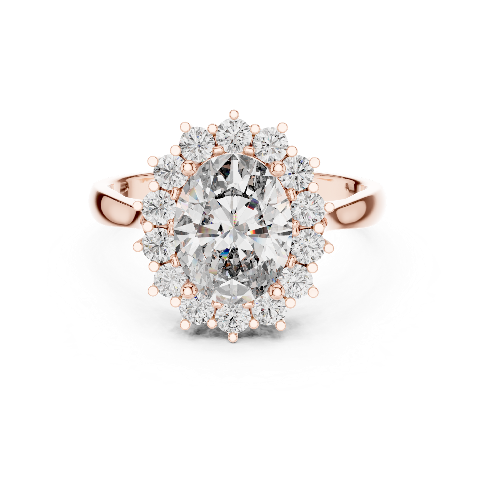 Gold Ring L03-1216, Rose Gold, view 4