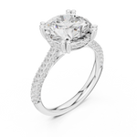Gold Ring DDLR-960, White Gold, view 2