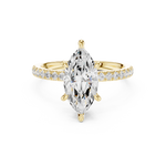 Gold Ring DDLR-1012, Yellow Gold, view 4