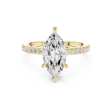 Gold Ring DDLR-1012, Yellow Gold, view 4