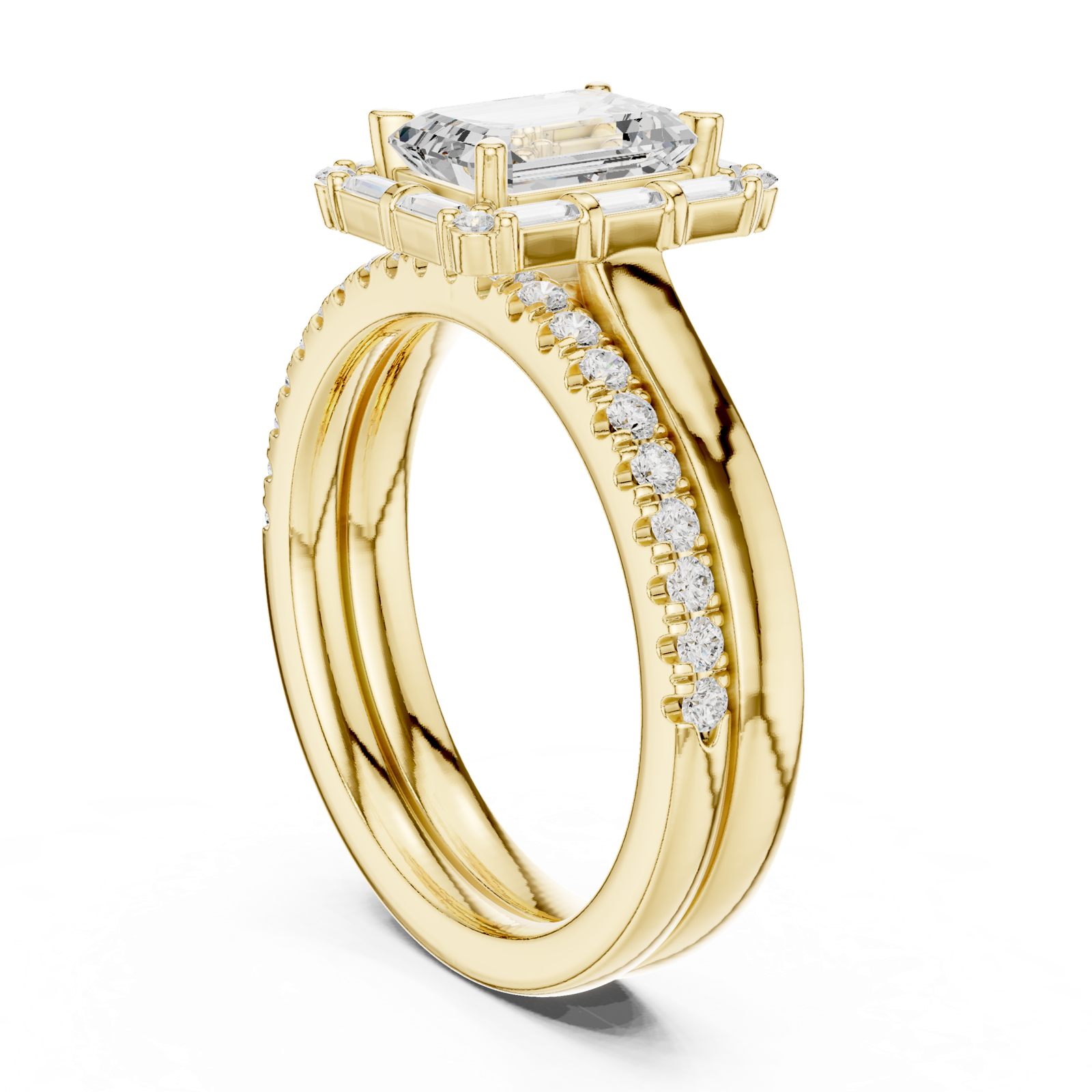 Gold Ring DDLR-303, Yellow Gold, view 1