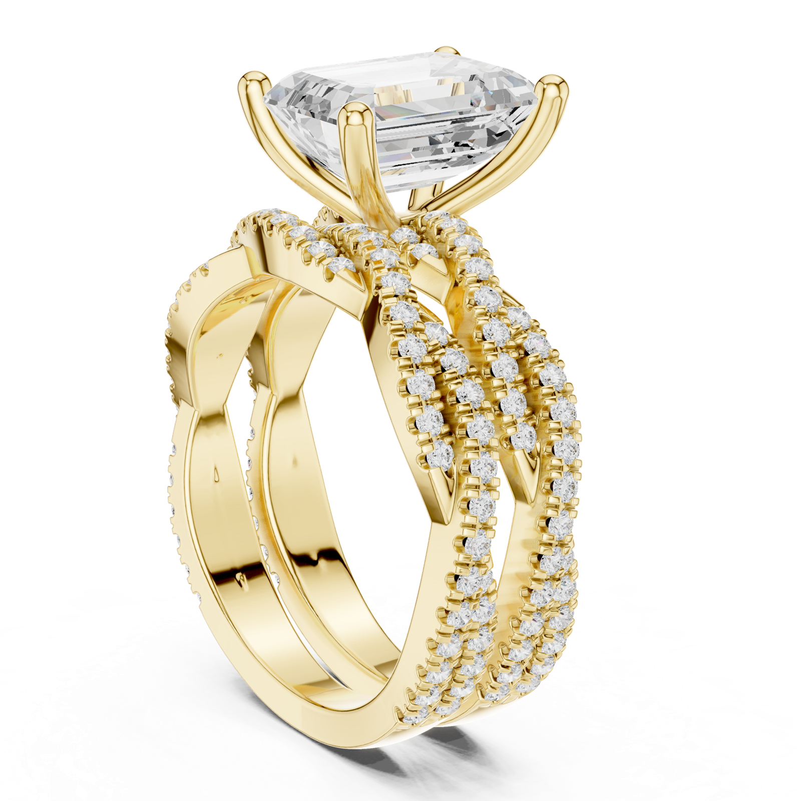 Gold Ring DDLR-300, Yellow Gold, view 1