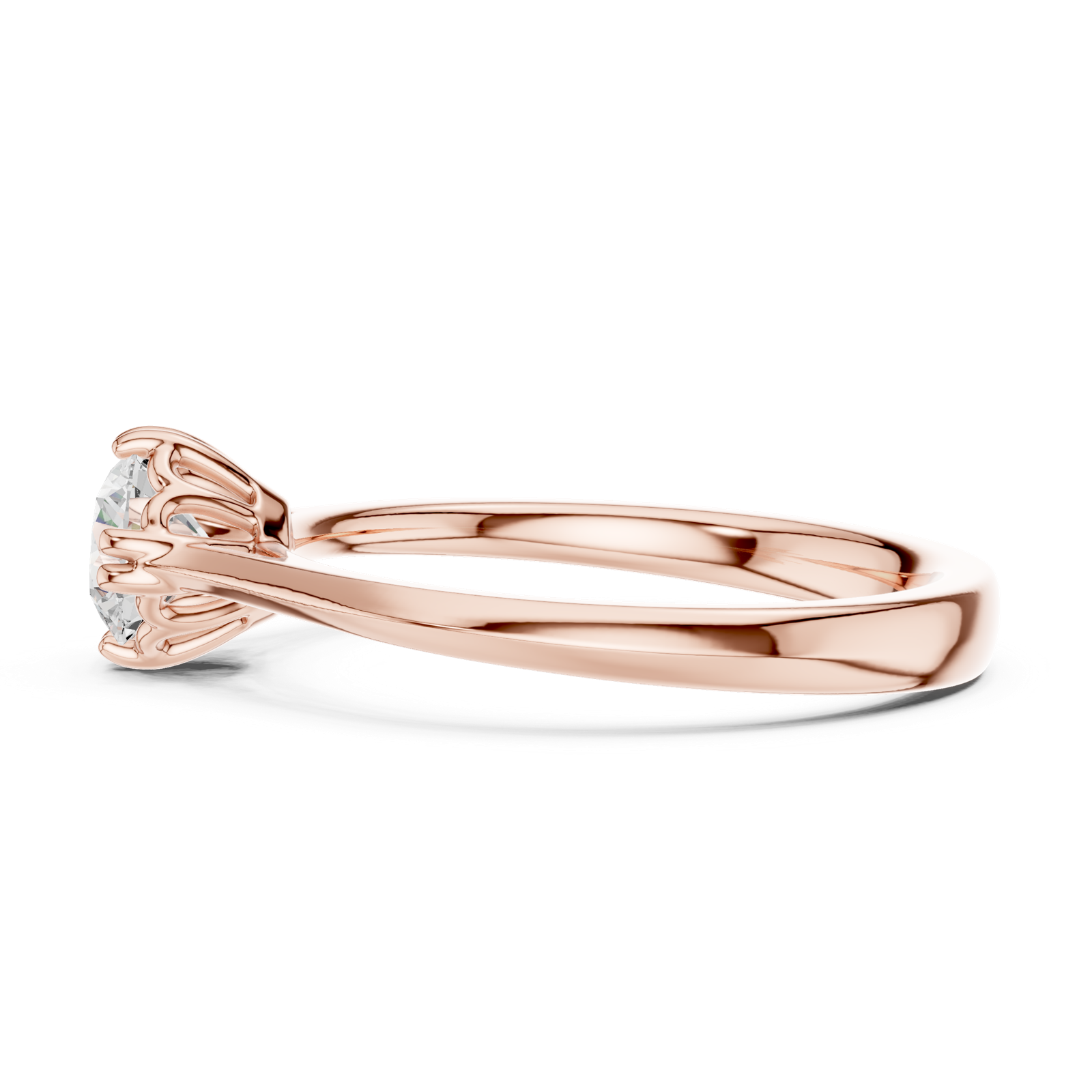 Gold Ring DDLR-554, Rose Gold, view 3