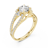 Gold Ring DDLR-794, Yellow Gold, view 2