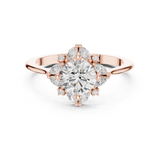 Gold Ring DDLR-328, Rose Gold, view 4