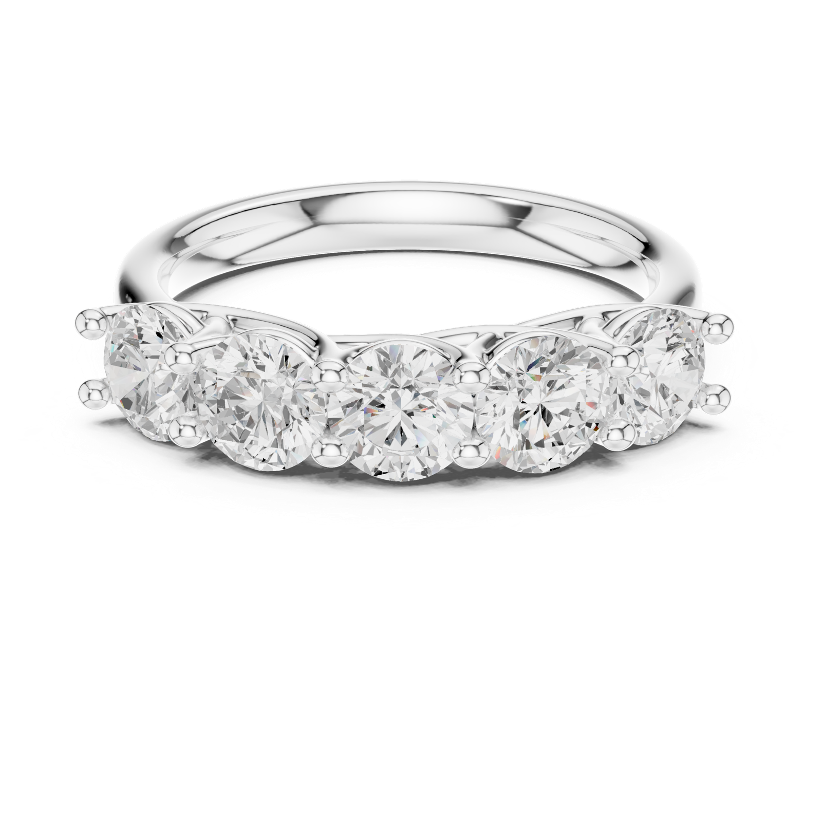Gold Ring DDLR-719, White Gold, view 4