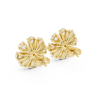 Gold Earrings AER-44, Yellow Gold, view 3