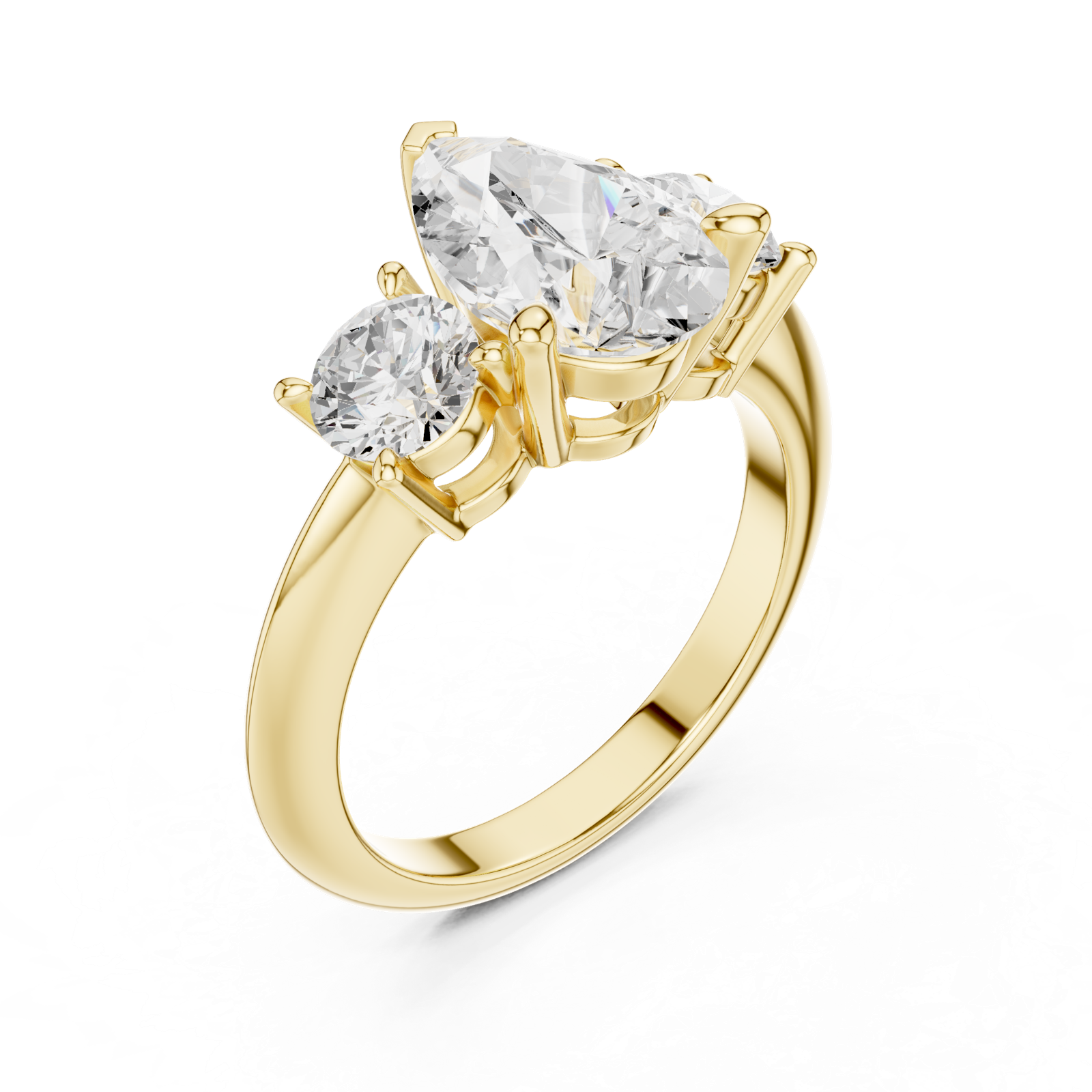 Gold Ring DDLR-903, Yellow Gold, view 2