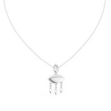 Gold Pendant 12-10012P, White Gold