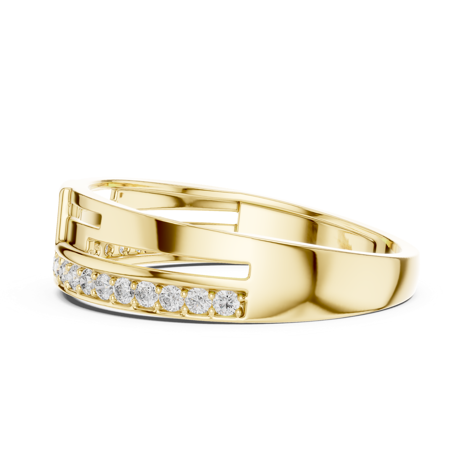 Gold Ring LR-01 (9), Yellow Gold, view 3