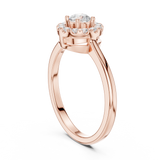Gold Ring DDLR-833, Rose Gold, view 1