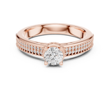 Gold Ring LR-0321, Rose Gold, view 4