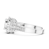 Gold Ring L03-1242, White Gold, view 3