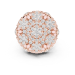 Gold Ring DDLR-767, Rose Gold, view 4