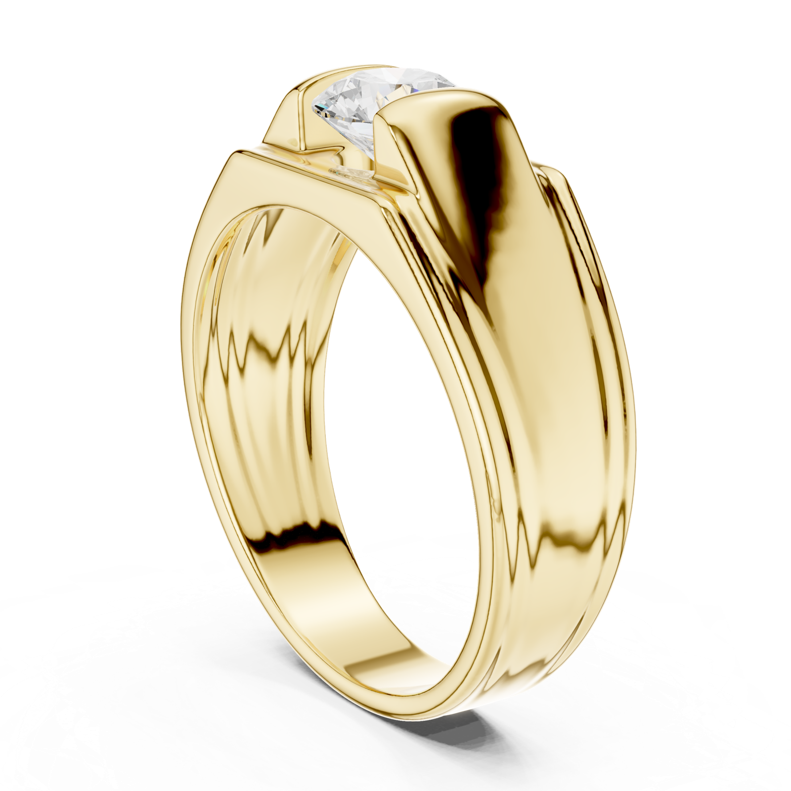 Gold Men's Ring GGR-0026, Yellow Gold, view 1