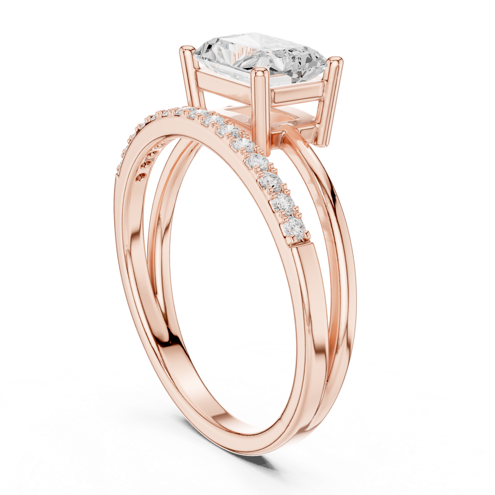 Gold Ring DDLR-471, Rose Gold