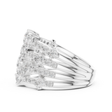 Gold Ring DDLR-866, White Gold, view 3