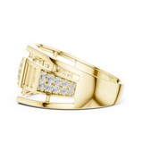 Gold Ring LR-01 (8), Yellow Gold, view 3