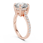 Gold Ring DDLR-1023, Rose Gold, view 1