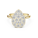 Gold Ring DDLR-784, Yellow Gold, view 4