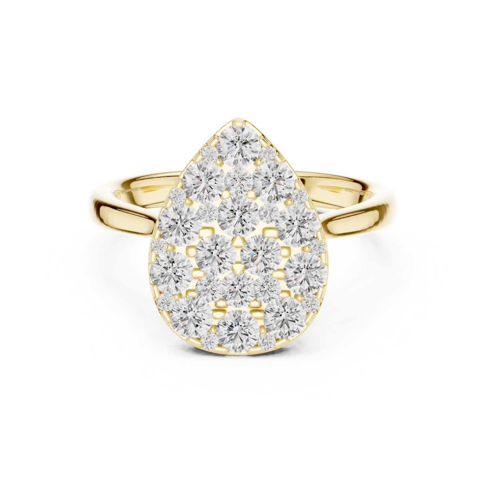 Gold Ring DDLR-784, Yellow Gold, view 4