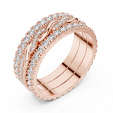 Gold Ring DDLR-234, Rose Gold, view 2