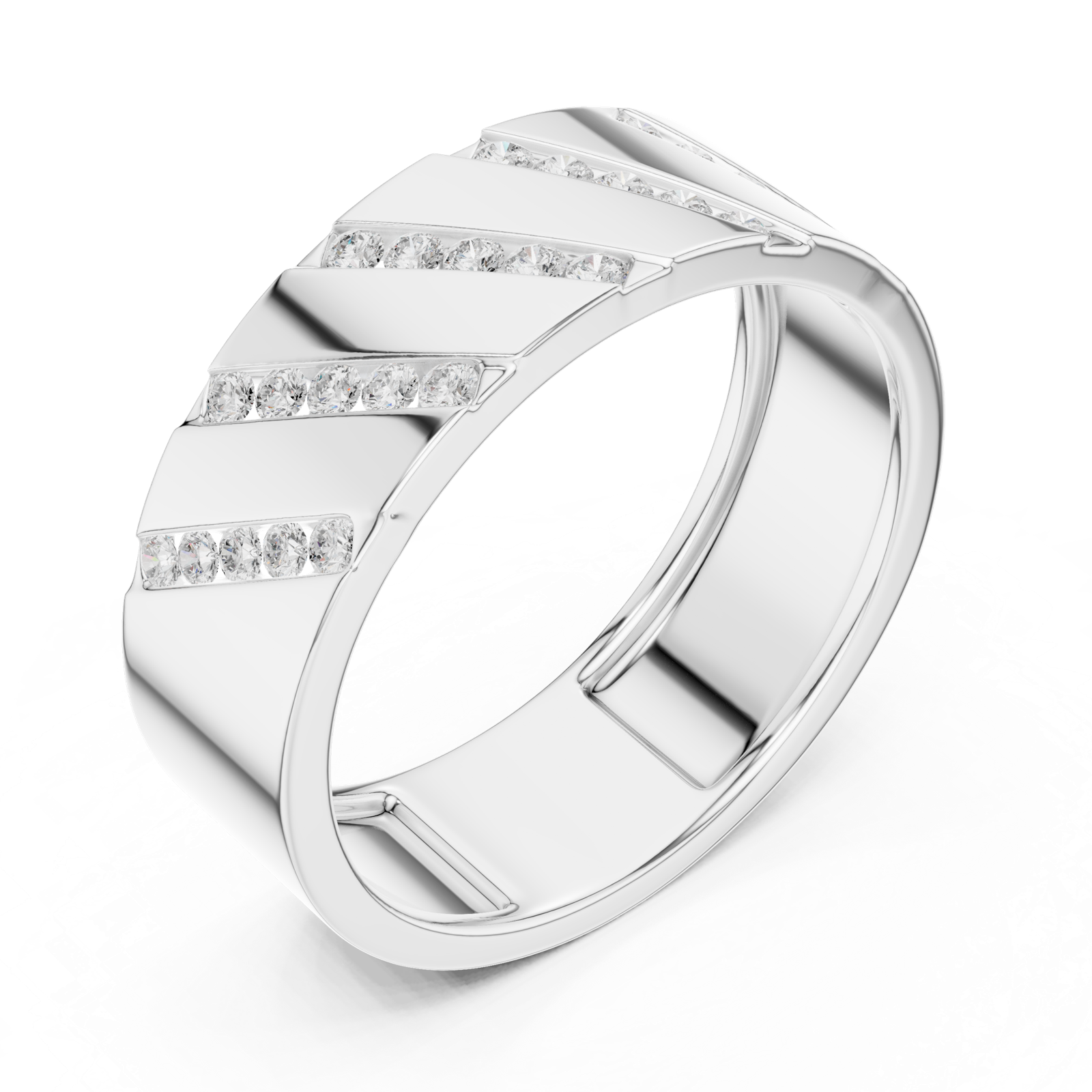 Gold Ring SBMR(35), White Gold, view 2
