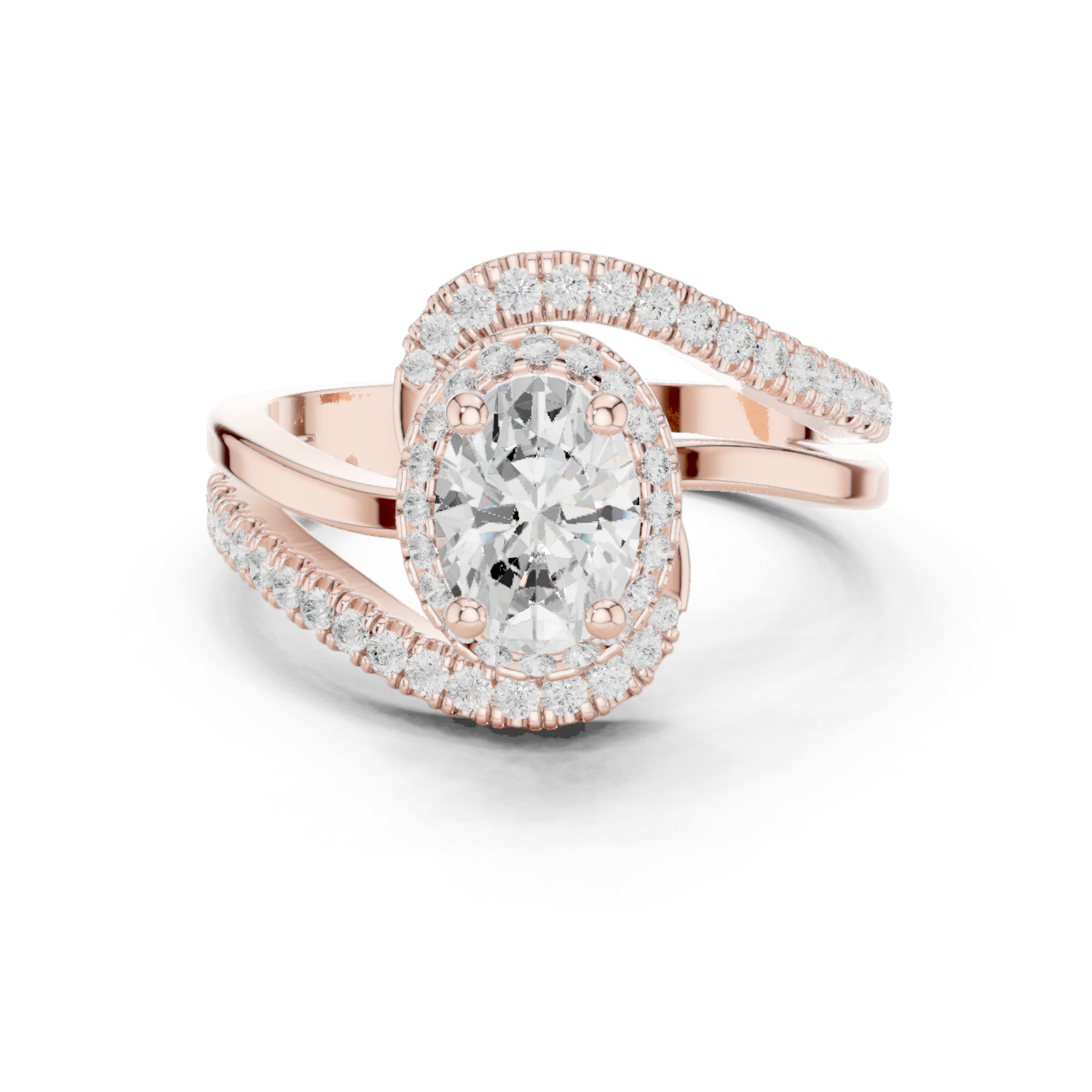 Gold Ring DDLR-319, Rose Gold