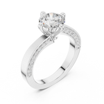 Gold Ring DDLR-435, White Gold, view 2