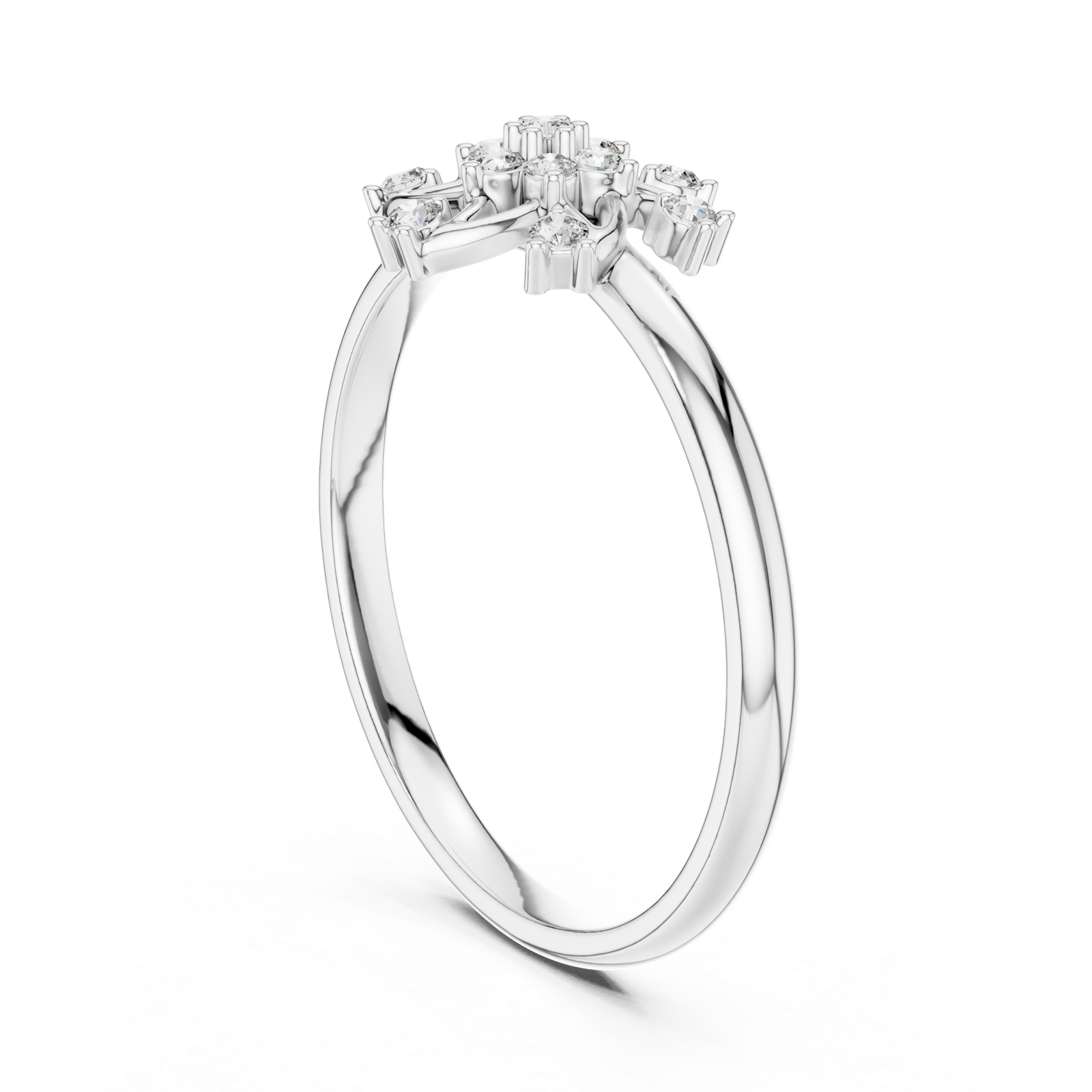 Gold Ring 1 (439), White Gold, view 1