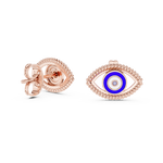 Gold Earrings 12-10003@E, Rose Gold, view 1