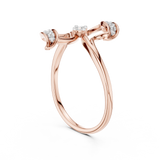 Gold Ring 12-10040@L, Rose Gold, view 1