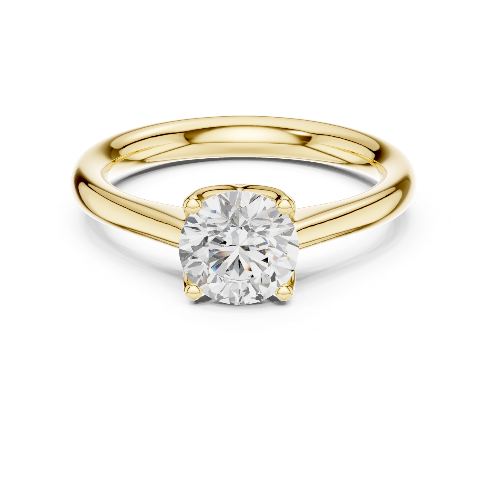 Gold Ring DDLR-563, Yellow Gold, view 4