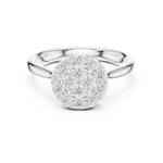 Gold Ring DDLR-780, White Gold, view 4